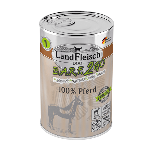 LandFleisch Hund B.A.R.F.2GO 100 %  400g