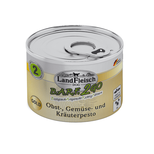 LandFleisch Hund B.A.R.F.2GO Obst-, Gemüse und Kräuterpesto 200g