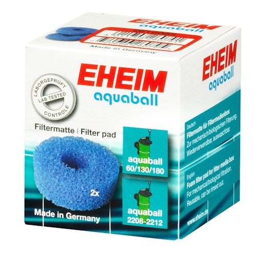 EHEIM EHEIM Aquarien Filtermatte für Filterbox Innenfilter 2208 - 2212, aquaball 60 - 180 2 Stück
