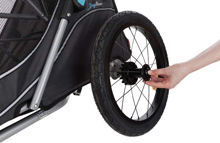 TRIXIE Fahrrad-Anhänger faltbar grau/schwarz