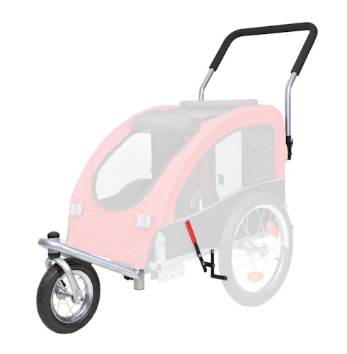 TRIXIE Jogger-Umbausatz für Fahrrad-Anhänger M schwarz/rot (#12815)
