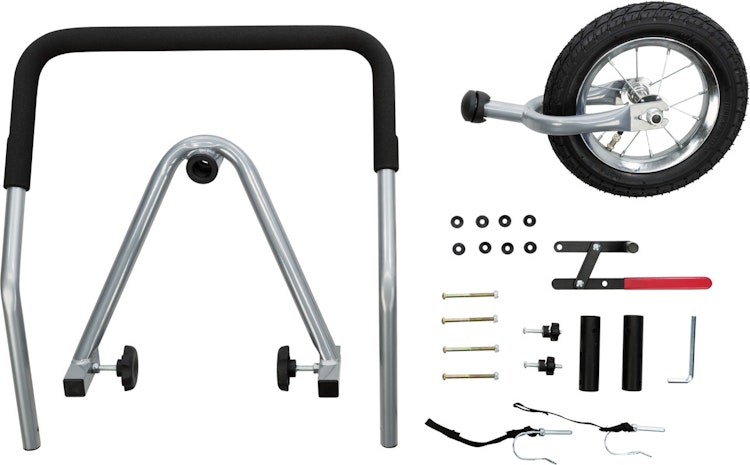 TRIXIE Jogger-Umbausatz für Fahrrad-Anhänger L schwarz/rot (#12817)