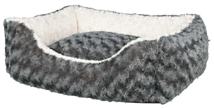 TRIXIE Kuschelbett Kaline 50 x 40 Centimeter grau/creme Katzenliegeplatz