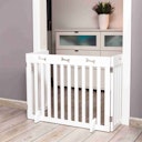 Vorschaubild TRIXIE Hunde-Absperrgitter MDF 3-teilig 82-124x61cm weiß