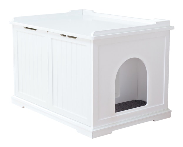 TRIXIE Katzenhaus XL 75x53x51cm weiß Katzentoilette