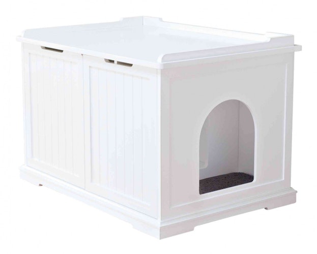 TRIXIE Katzenhaus XL 75x53x51cm weiß Katzentoilette