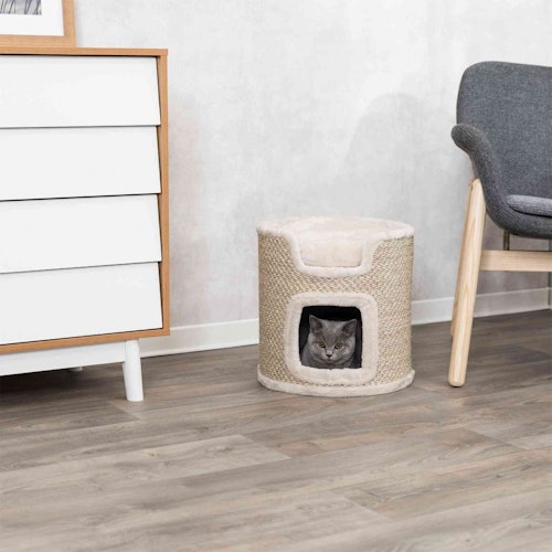 TRIXIE Kratzbaum Cat Tower Ria 37cm lichtgrau/natur