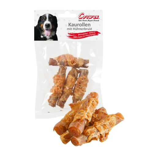 Corwex Hühnerbrust Kaurolle 90g Hundesnack Bild