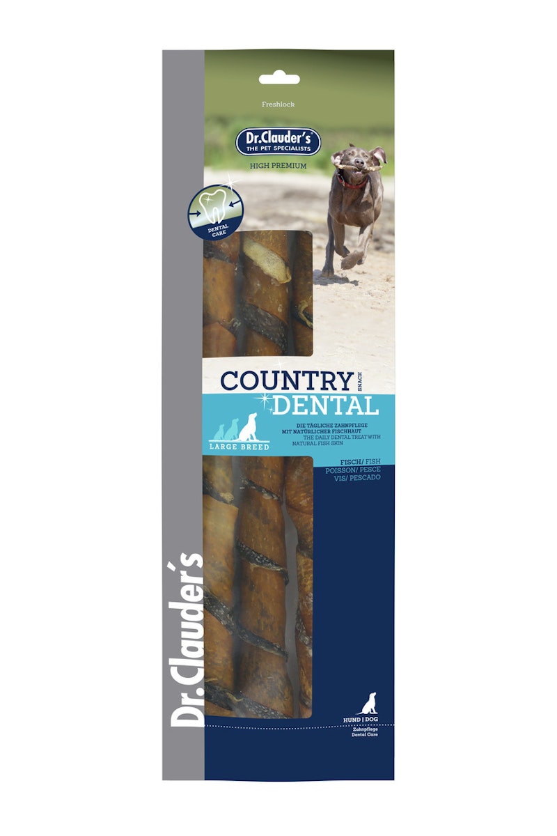 Dr. Clauder’s Dental Snack Hundesnacks Country Fisch 8 x 270 Gramm