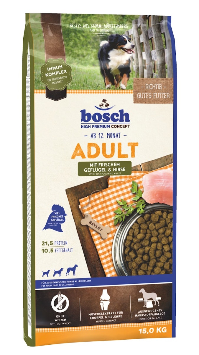 bosch Adult Geflügel & Hirse Hundetrockenfutter
