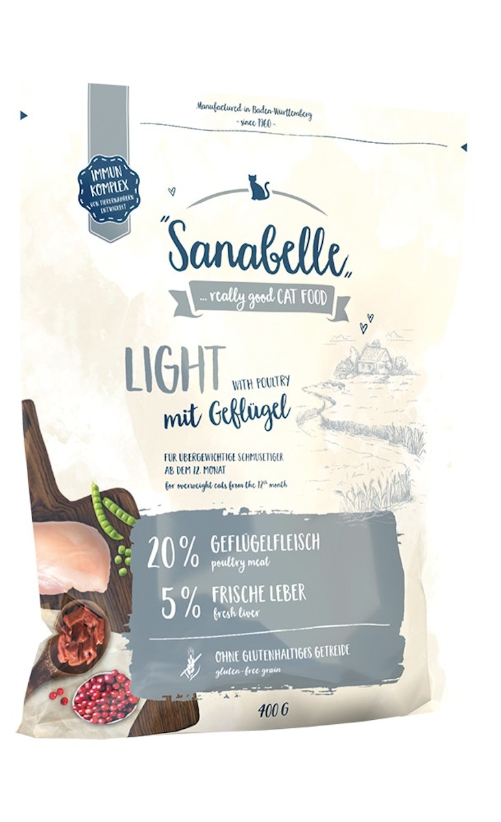 Sanabelle Light mit Geflügel Katzentrockenfutter 10 Kilogramm