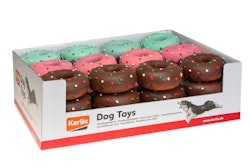 Karlie Doggy Donuts Latex Sortiment 12 Centimeter Hundespielzeug