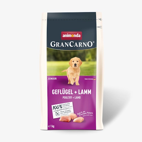 animonda Gran Carno Junior Hunde Trockenfutter Geflügel+Lamm