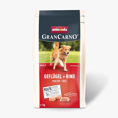 animonda Gran Carno  Hunde Adult Trockenfutter Geflügel+Rind