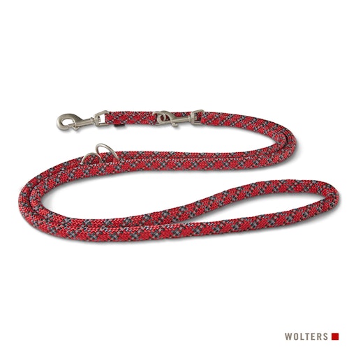 Wolters Führleine Everest rot/schwarz
