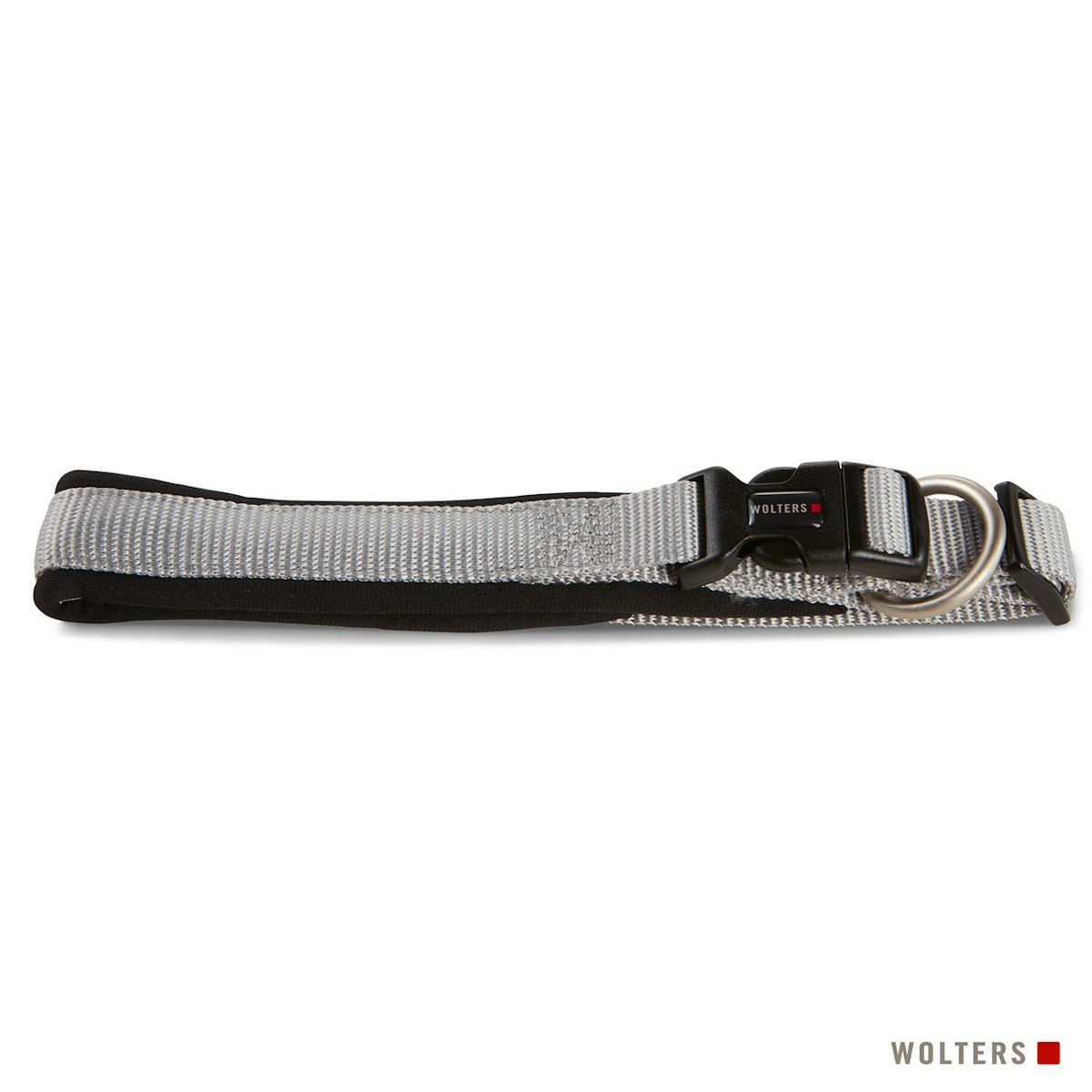 Wolters Professional Comfort Halsband silber/schwarz M extra-breit 60 - 70 cm x 45 mm