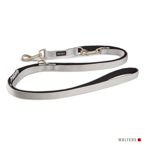 Wolters Professional Comfort Führleine silber/schwarz