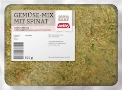 Seitz Gemüse-Mix Spinat Spezialfutter / Frostfutter für Hunde