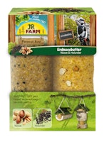 JR FARM Peanut Bar Erdnussbutter 2er-Pack 700g Wildvogelfutter zum Nachfüllen