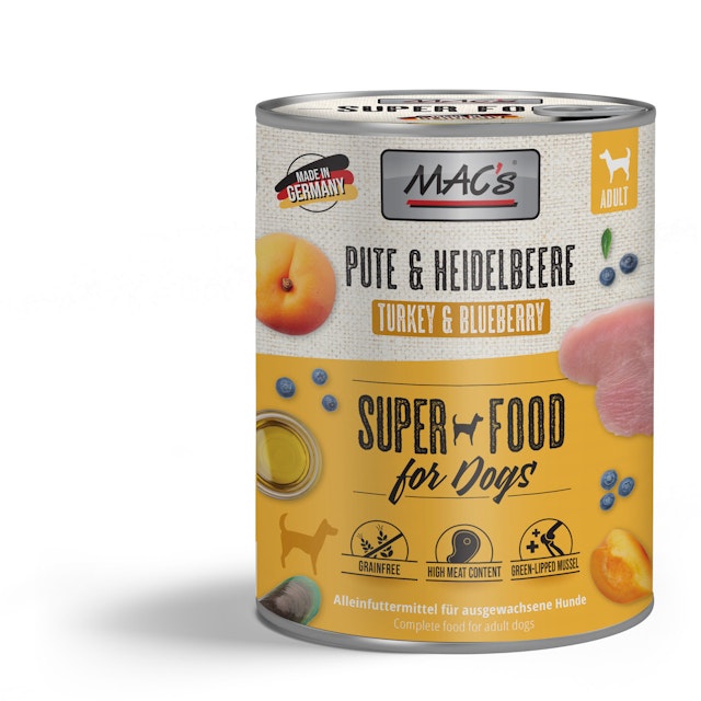 Macs Hund Pute und Heidelbeeren 6 x 800gVorschaubild