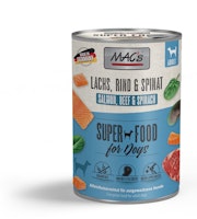 Macs Hund Lachs, Rind und Spinat 400g