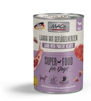 Macs Hund Lamm und Geflügelherzen 400g