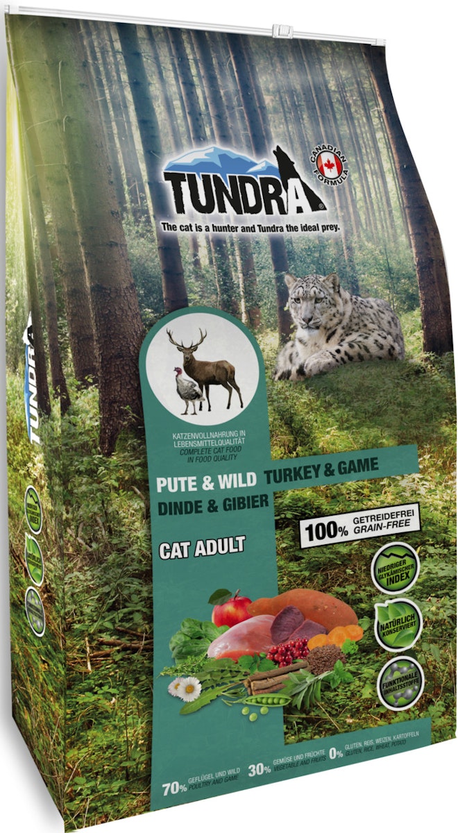 TUNDRA Cat Truthahn & Wild Katzentrockenfutter Sparpaket 2 x 1,45 Kilogramm