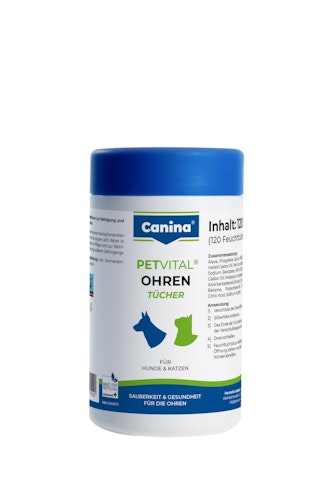 Canina Petvital Ohrentücher 120 Stück