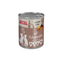 Amora Cat Fleisch Pur Kitten mit Putenherzen 6x200g
