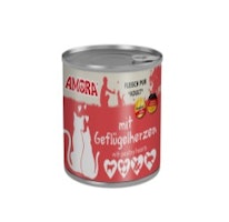 Amora Cat Fleisch Pur mitgeflügelherzen 6x200g