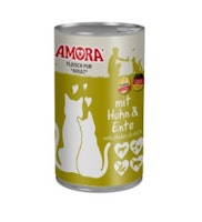 Amora Cat Fleisch Pur mit Huhn & Ente 6x400g