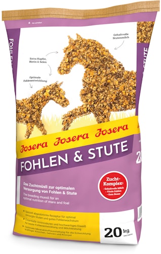 Josera Fohlen und Stute 20 Kilogramm Pferdehauptfutter