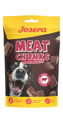 Josera Hund 70g Meat Chunks Beef Bild