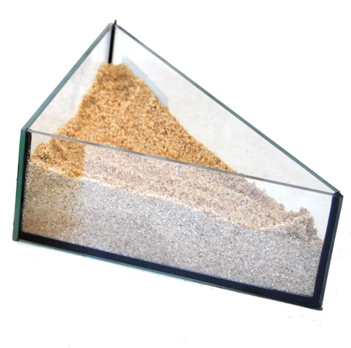 Ollesch Sandschale Dreieck für Kleintiere
