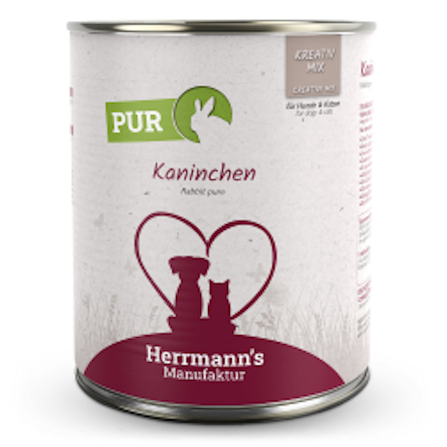 Herrmann's Selection Reinfleisch 800g Dose Hundenassfutter 6 x 800g KaninchenVorschaubild