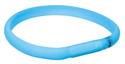 TRIXIE Flash Leuchtband USB XS - S (35 cm / 17 mm) blau