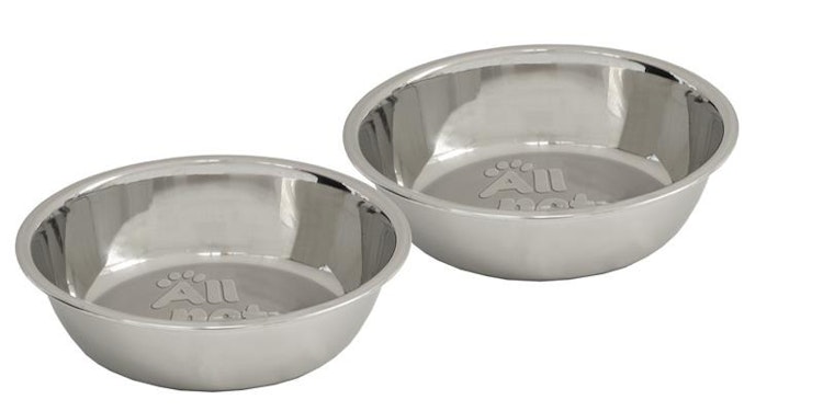 Allpets Edelstahl-Ersatznapf 2er