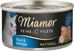 Miamor Feine Filets Naturell Thunfisch&Shrimps