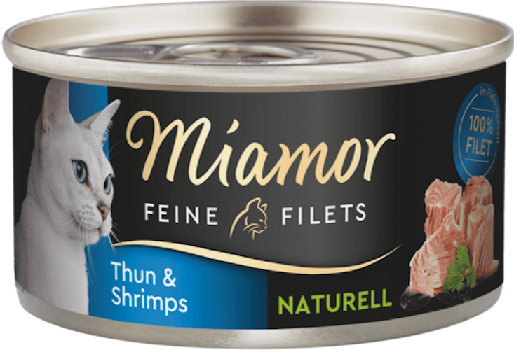 Miamor Feine Filets Naturell Thunfisch&Shrimps