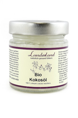 Lunderland Bio-Kokosöl 200ml Nahrungsergänzung