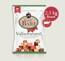Graf Barf Vollwertmenü Rind Spezialfutter / Frostfutter für Hunde