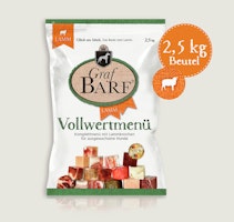 Graf Barf Vollwertmenü Lamm Spezialfutter / Frostfutter für Hunde