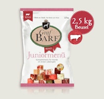 Graf Barf Junior Menü Rind Spezialfutter / Frostfutter für Hunde
