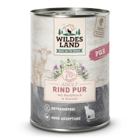 WILDES LAND Katze 400g Rind PUR mit Distelöl