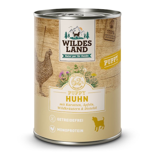 Wildes Land 400g Puppy Huhn mit Karotten