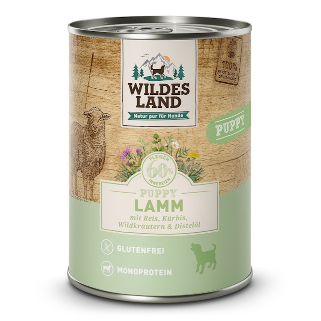 Wildes Land 6 x 400g Puppy Lamm mit ReisVorschaubild