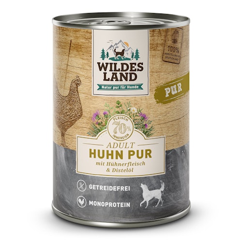 Wildes Land PUR Hundenassfutter 400g