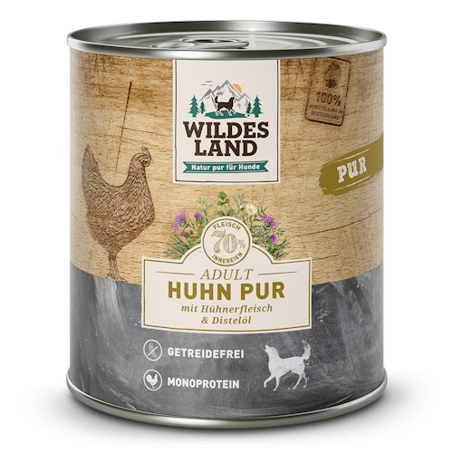 Wildes Land 800g Huhn PUR