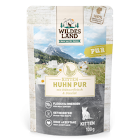WILDES LAND Katze 100g Kitten Huhn PUR mit Distelöl