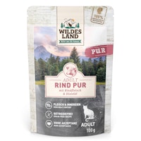 WILDES LAND Katze 100g Rind PUR mit Distelöl